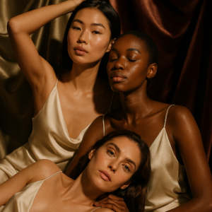 Saccahra Community - image showing diverse skin tones experiencing restorative night care