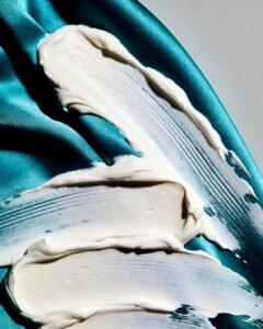 The moisture trap - cream on satin cloth