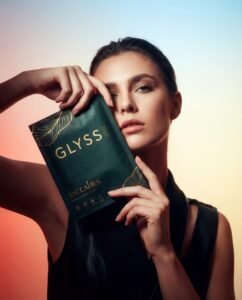 Glyss face sheet mask image by Saccahra showing the quiet collapse of perfection culture